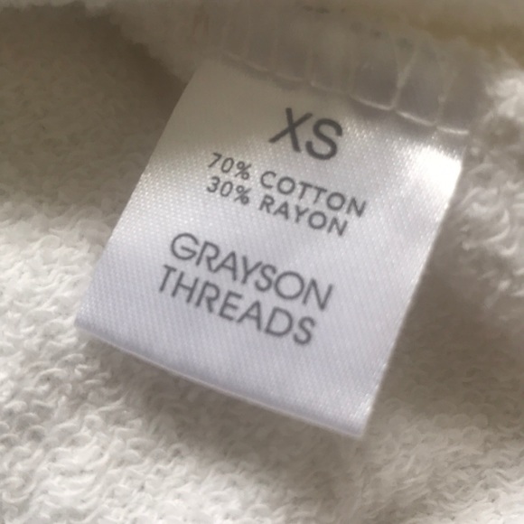 Grayson Threads Cropped Good Vibes Sweatshirt XS - Picture 9 of 9